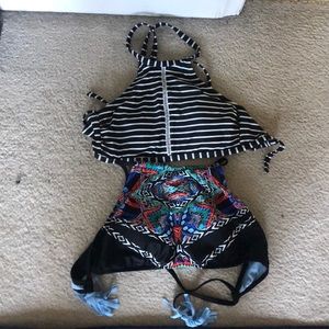 Two bathing suit tops